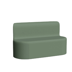 Abecca Anti Ligature Armadillo Limbershield 2 seater Couch AR10 Pantone 5625