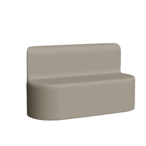 Abecca Anti Ligature Armadillo Limbershield 2 seater Couch AR10 Pantone Warm Grey5 CP