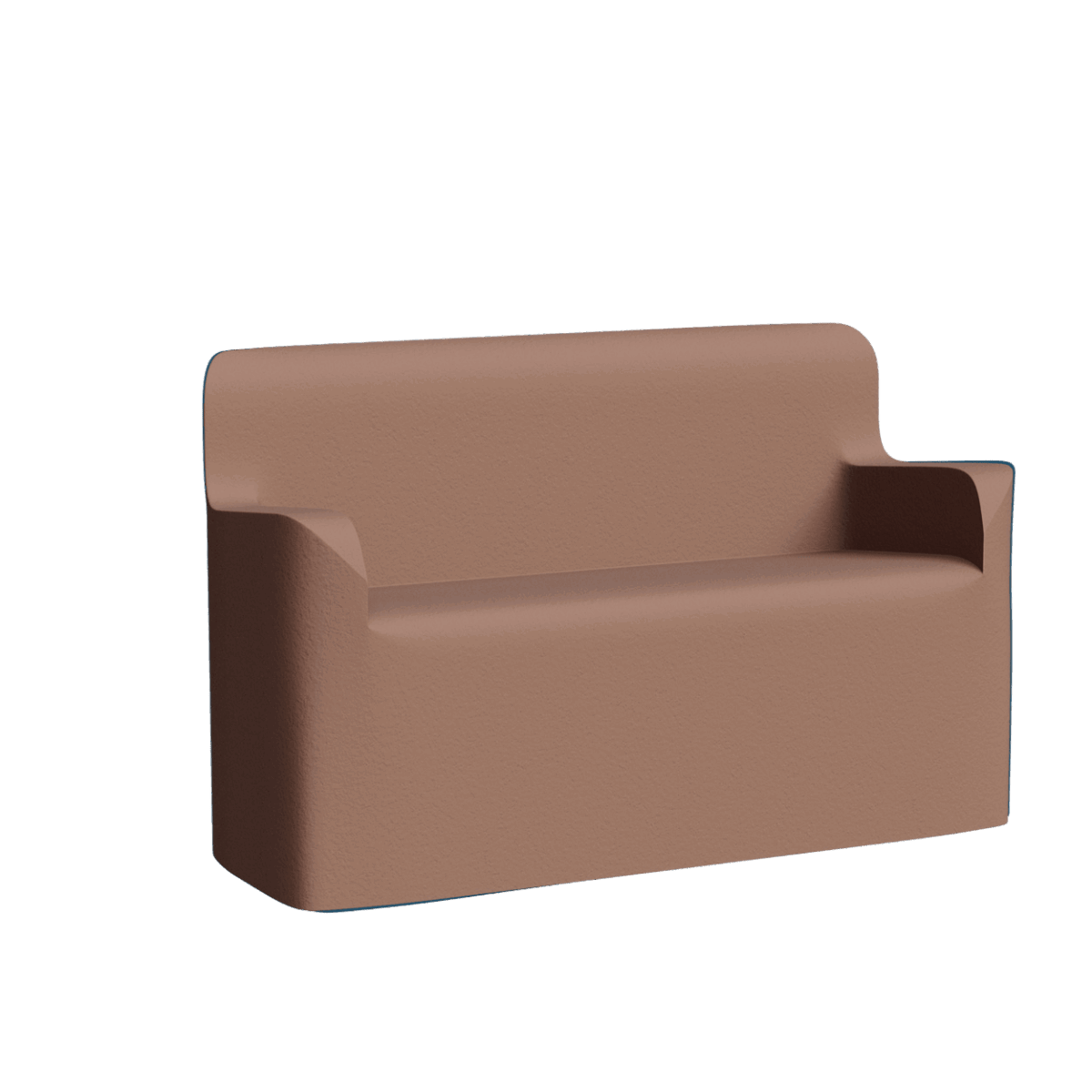 Abecca Anti Ligature Armadillo Limbershield 2 seater Couch AR40 Pantone 17 1230TCX