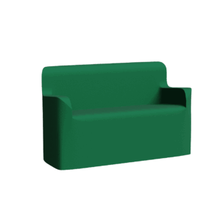 Abecca Anti Ligature Armadillo Limbershield 2 seater Couch AR40 Pantone 349