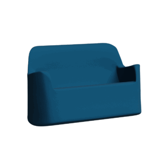 Abecca Anti Ligature Armadillo Limbershield 2 seater Upright Rocking Chair AR71 Pantone 3025
