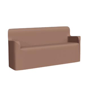 Abecca Anti Ligature Armadillo Limbershield 3 seater Arm Couch AR50 Pantone 17 1230TCX