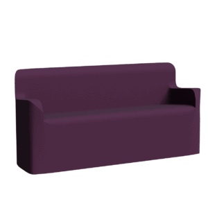 Abecca Anti Ligature Armadillo Limbershield 3 seater Arm Couch AR50 Pantone 518