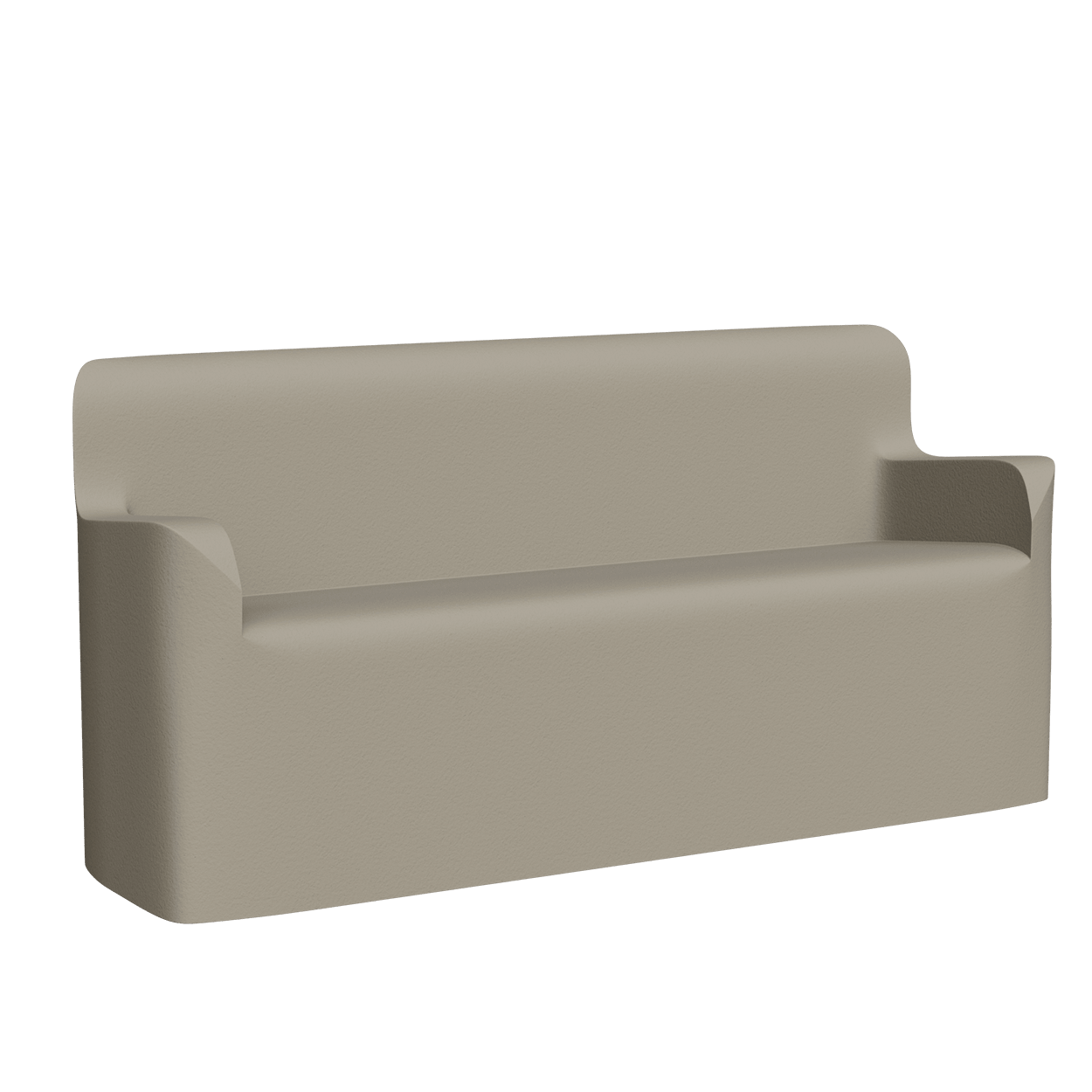 Abecca Anti Ligature Armadillo Limbershield 3 seater Arm Couch AR50 Pantone Warm Grey 5 CP