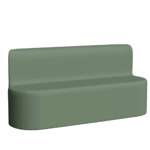 Abecca Anti Ligature Armadillo Limbershield 3 seater Couch AR20 Pantone 5625