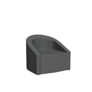 Abecca Anti Ligature Armadillo Limbershield Barrel Chair AR31 Pantone 425