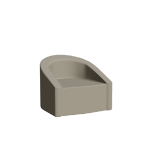 Abecca Anti Ligature Armadillo Limbershield Barrel Chair AR31 Pantone Warm Grey 5 CP