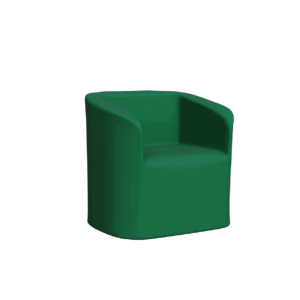 Abecca Anti Ligature Armadillo Limbershield Single Tub Chair AR60 Pantone 349