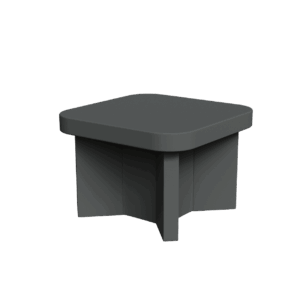 Abecca Anti Ligature Armadillo Limbershield Square Dining Table AR83 Pantone 4252