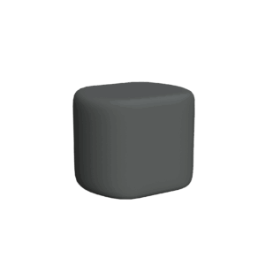 SquareOttoman—Coated—Pantone425 1