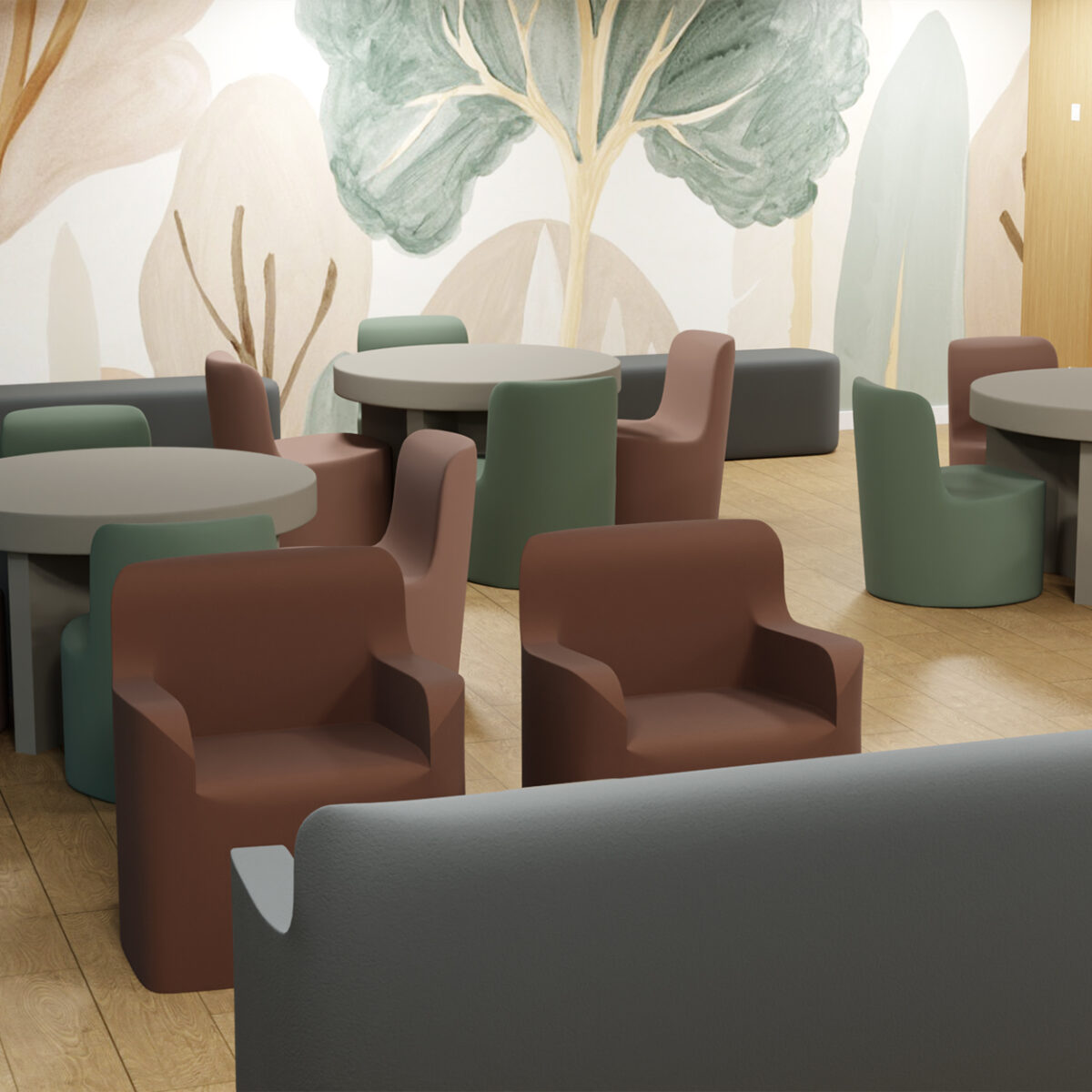 arm chair round table 1